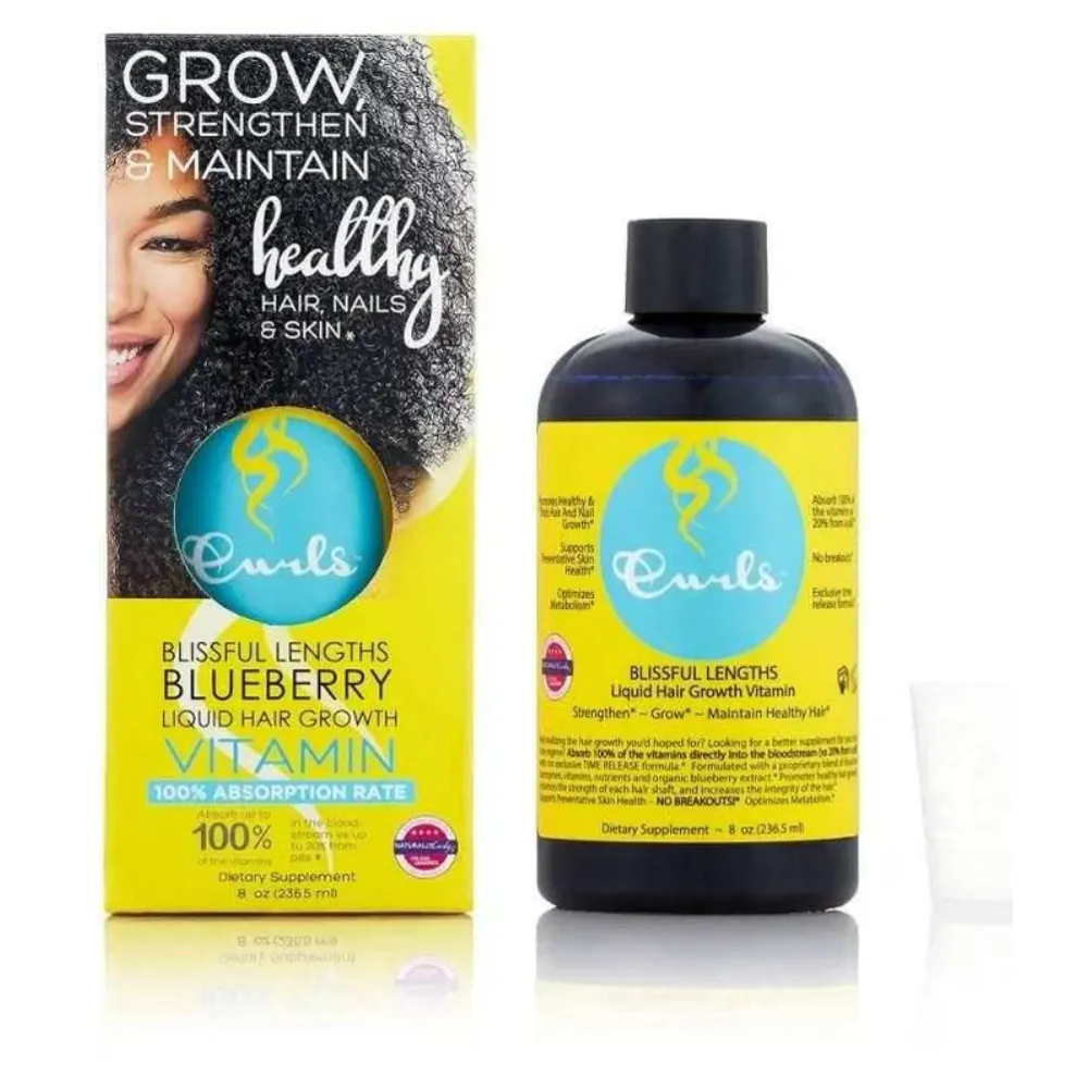 Curls Blueberry Blissful Lengths Liquid Hair Growth Vitamin 236ml - Imagen 1